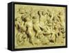 Battle of Lapiths Against Centaurs-Michelangelo Buonarroti-Framed Stretched Canvas