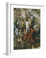 Battle of Las Navas De Tolosa-Francisco De Paula Van Halen-Framed Art Print