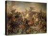 Battle of Lechfeld 955-Michael Echter-Stretched Canvas