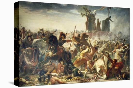 Battle of Legnano, May 29, 1176-Amos Cassioli-Stretched Canvas