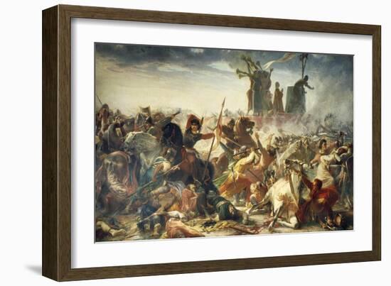 Battle of Legnano, May 29, 1176-Amos Cassioli-Framed Giclee Print