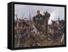 Battle of Leipzig 1813-R Knoetel-Framed Stretched Canvas