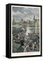 Battle of Leipzig, Napoleonic War-null-Framed Stretched Canvas