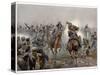 Battle of Leipzig the Brandenburg Hussars at Mockern-R. Knotel-Stretched Canvas