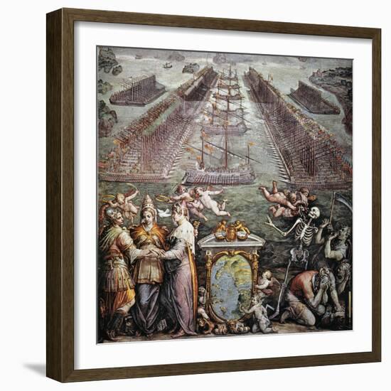 Battle Of Lepanto, 1571-null-Framed Giclee Print