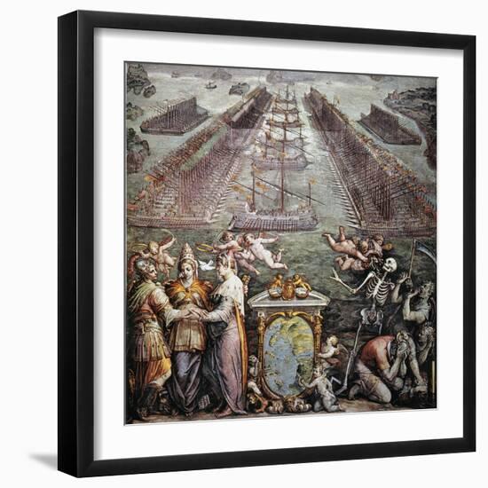 Battle Of Lepanto, 1571-null-Framed Premium Giclee Print