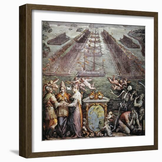 Battle Of Lepanto, 1571-null-Framed Giclee Print