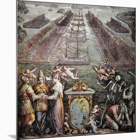 Battle Of Lepanto, 1571-null-Mounted Giclee Print