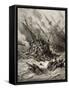 Battle of Lepanto in 1571, Illustration from 'Bibliotheque Des Croisades' by J-F. Michaud, 1877-Gustave Doré-Framed Stretched Canvas