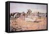 Battle of Lexington, 19 April 1775-Amos Doolittle-Framed Stretched Canvas