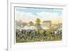 Battle of Lexington, Massachusetts, 1775, Painting-null-Framed Premium Giclee Print