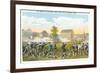 Battle of Lexington, Massachusetts, 1775, Painting-null-Framed Premium Giclee Print