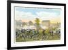 Battle of Lexington, Massachusetts, 1775, Painting-null-Framed Premium Giclee Print