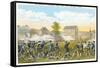 Battle of Lexington, Massachusetts, 1775, Painting-null-Framed Stretched Canvas