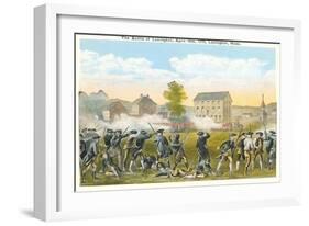 Battle of Lexington, Massachusetts, 1775, Painting-null-Framed Art Print