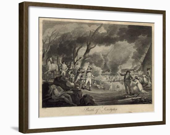 Battle of Lexington-Elkanah Tisdale-Framed Giclee Print