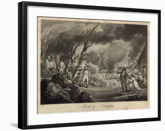 Battle of Lexington-Elkanah Tisdale-Framed Giclee Print