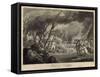 Battle of Lexington-Elkanah Tisdale-Framed Stretched Canvas