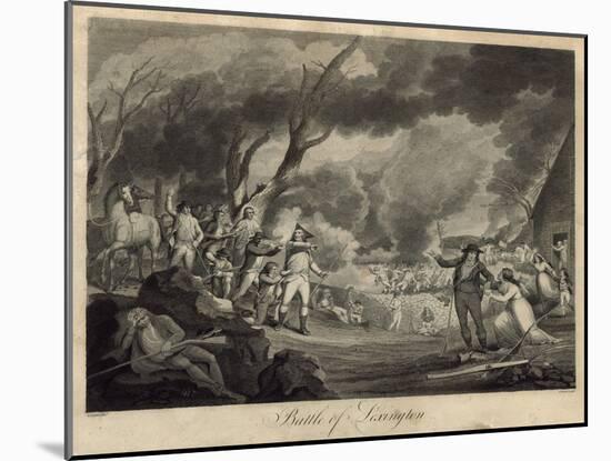 Battle of Lexington-Elkanah Tisdale-Mounted Giclee Print