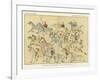 Battle of Little Big Horn - Indians Leaving Battle Ground-null-Framed Giclee Print