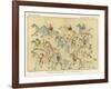 Battle of Little Big Horn - Indians Leaving Battle Ground-null-Framed Giclee Print