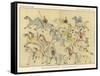 Battle of Little Big Horn - Indians Leaving Battle Ground-null-Framed Stretched Canvas