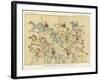 Battle of Little Big Horn - Indians Leaving Battle Ground-null-Framed Giclee Print