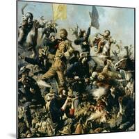 Battle of Little Bighorn, 25th June 1876-Edgar Samuel Paxson-Mounted Giclee Print