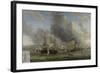 Battle of Livorno, 1653-64-Reinier Zeeman-Framed Giclee Print