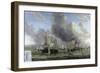 Battle of Livorno, Reinier Nooms-Reinier Nooms-Framed Art Print