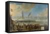 Battle of Livorno-Johannes Lingelbach-Framed Stretched Canvas