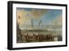 Battle of Livorno-Johannes Lingelbach-Framed Art Print