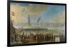 Battle of Livorno-Johannes Lingelbach-Framed Art Print