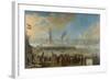 Battle of Livorno-Johannes Lingelbach-Framed Art Print