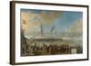 Battle of Livorno-Johannes Lingelbach-Framed Art Print