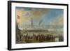 Battle of Livorno-Johannes Lingelbach-Framed Art Print