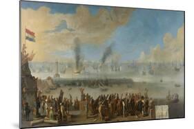 Battle of Livorno-Johannes Lingelbach-Mounted Art Print