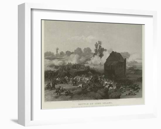 Battle of Long Island, 1776-Alonzo Chappel-Framed Giclee Print