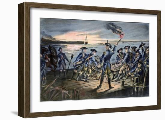 Battle of Long Island, 1776-null-Framed Giclee Print