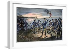 Battle of Long Island, 1776-null-Framed Giclee Print