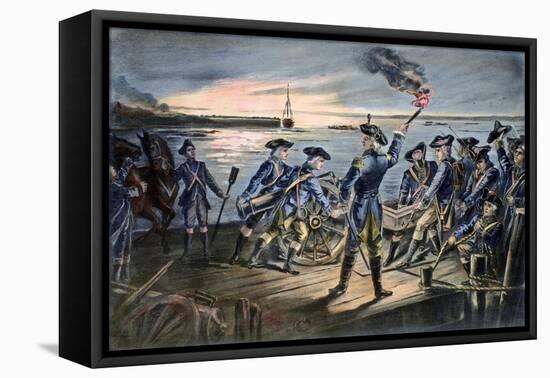 Battle of Long Island, 1776-null-Framed Stretched Canvas