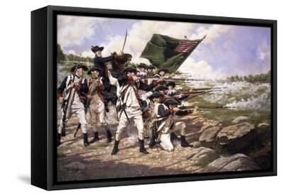 The Delaware Regiment at the Battle of Long Island Painting by Domenick D'Andrea Art Reproduction