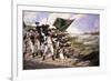 Battle of Long Island; Delaware Regiment-Dominick D'Andrea-Framed Premium Giclee Print
