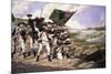 Battle of Long Island; Delaware Regiment-Dominick D'Andrea-Mounted Premium Giclee Print