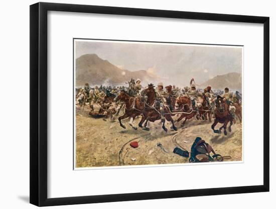 Battle of Maiwand Saving the Guns-null-Framed Art Print