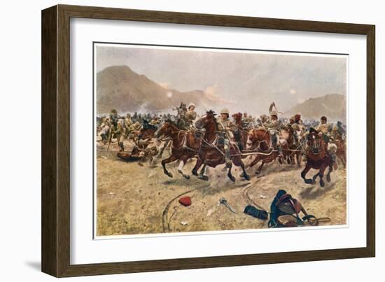 Battle of Maiwand Saving the Guns-null-Framed Art Print