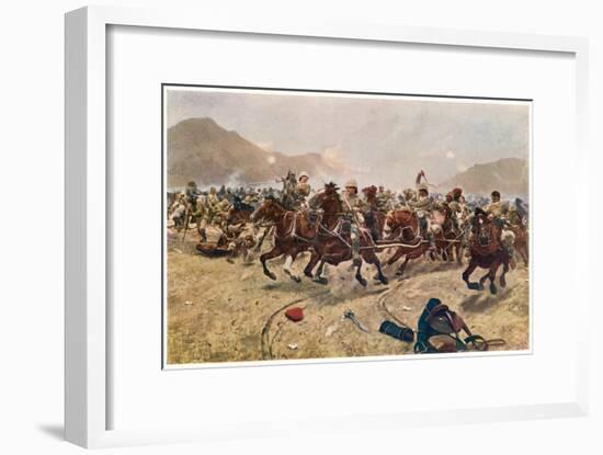 Battle of Maiwand Saving the Guns-null-Framed Art Print