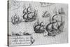 Battle of Manila Against Dutch Fleet in 1600, Philippines, 17th Century-null-Stretched Canvas