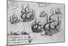 Battle of Manila Against Dutch Fleet in 1600, Philippines, 17th Century-null-Mounted Giclee Print