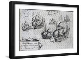 Battle of Manila Against Dutch Fleet in 1600, Philippines, 17th Century-null-Framed Giclee Print